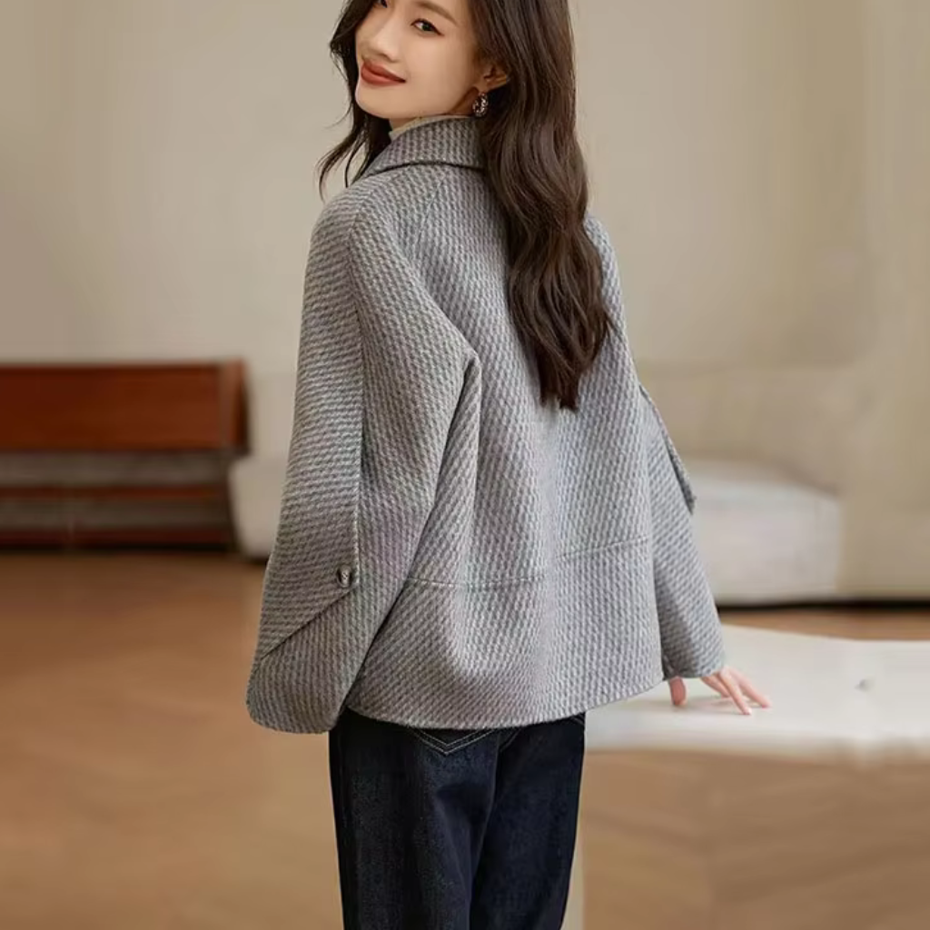 Casaco Feminino Inverno de Lã Lauren