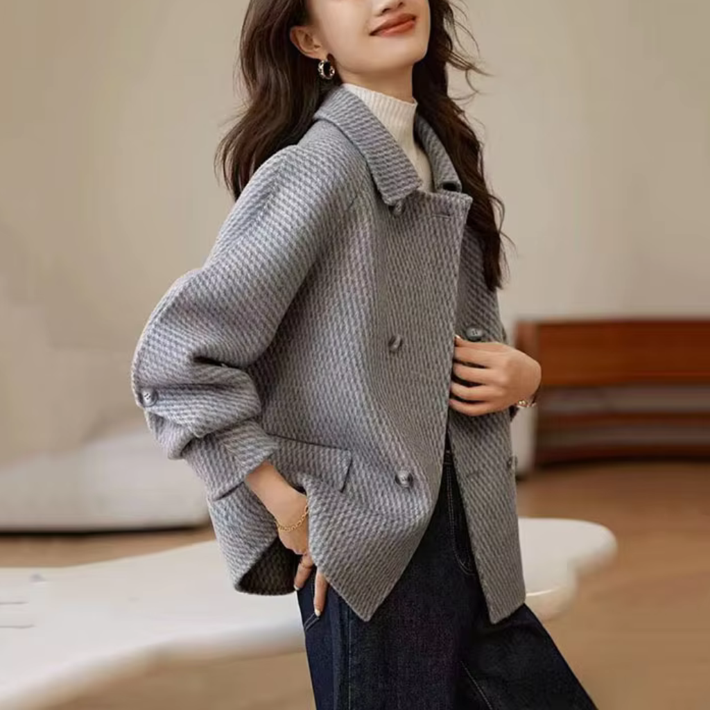 Casaco Feminino Inverno de Lã Lauren