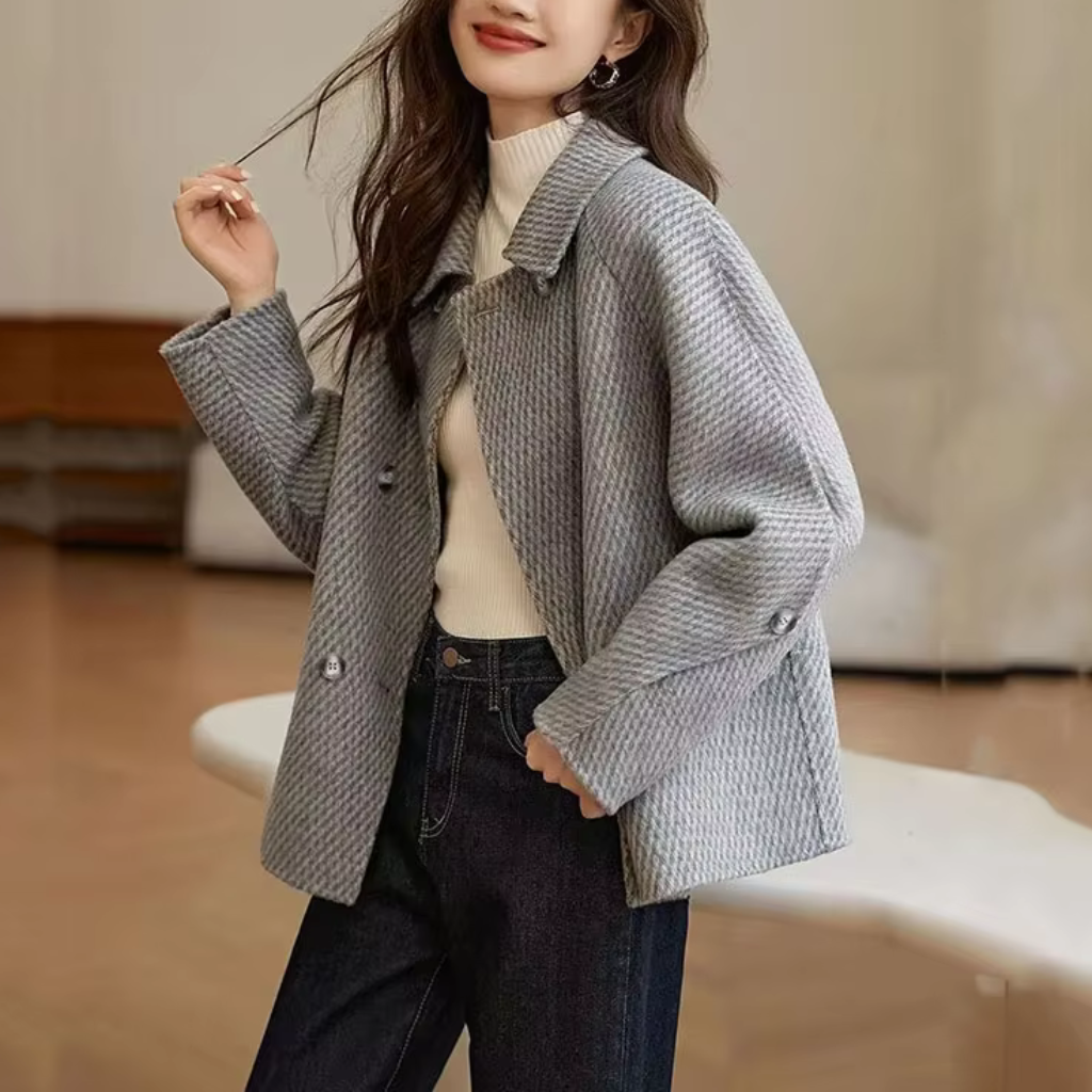 Casaco Feminino Inverno de Lã Lauren