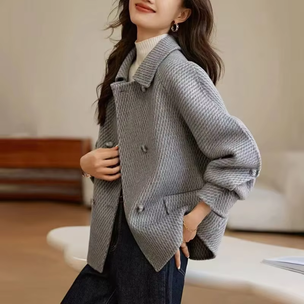 Casaco Feminino Inverno de Lã Lauren