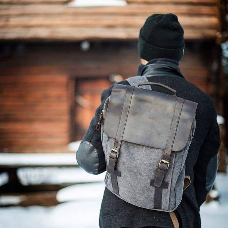 Mochila de Lona para Notebook Vintage Nomad