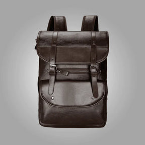 Mochila De Couro Masculino Vintage