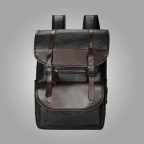 Mochila De Couro Masculino Vintage