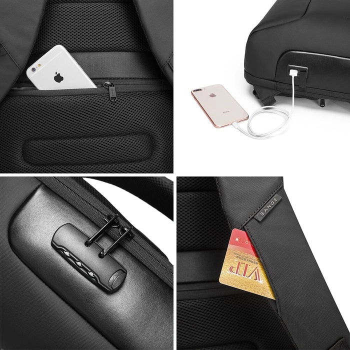 Mochila Executiva - Notebook 15, Impermeável, Porta Usb e Trava Tsa