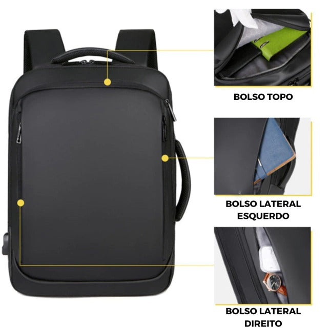 Mochila Notebook Refoçada Modelo Travel