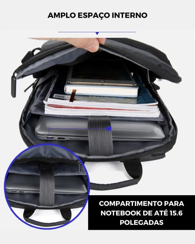 Mochila Para Notebook Modelo Slim Black