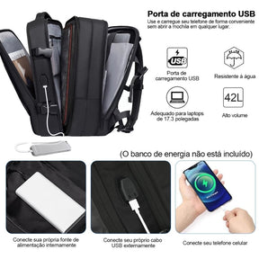 Mochila Executiva Impermeável Grande Reforçada