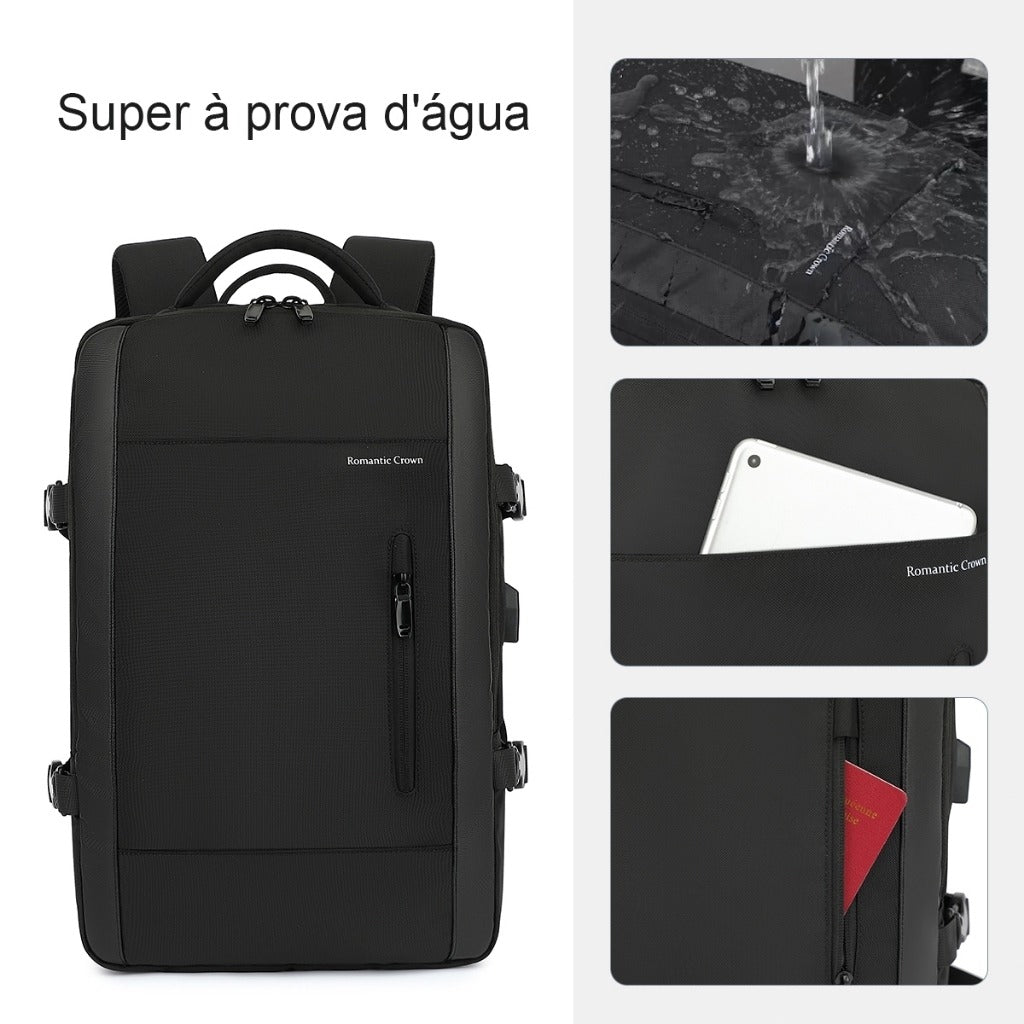 Mochila Executiva Impermeável Grande Reforçada