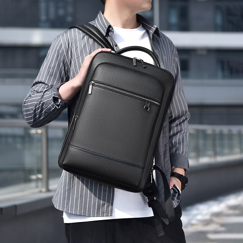 Mochila Masculina Notebook de Couro - Office