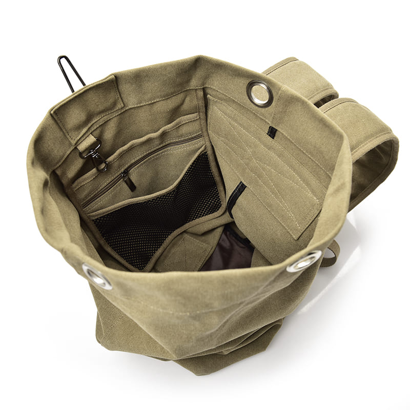 Mochila Masculina de Lona Viagem Bucket