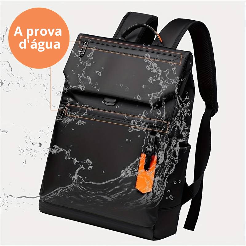 Mochila para Notebook Impermeável Preta Upper