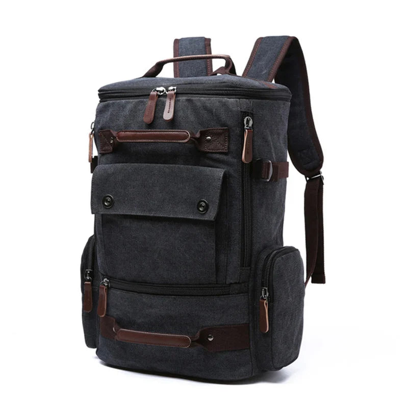 Mochila de Lona Masculina Para Notebook Clássica