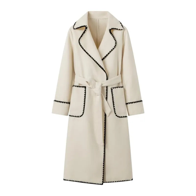 Casaco Feminino Longo de Lã Batida Mirelle