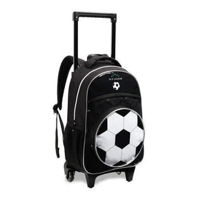 Kit Mochila Escolar Infantil Menino Rodinha Lancheira Estojo Bola