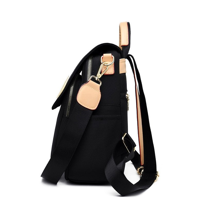 Mochila Feminina Preto com Rosa