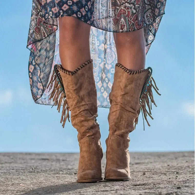 Bota Salto Alto Castanhare Feminino