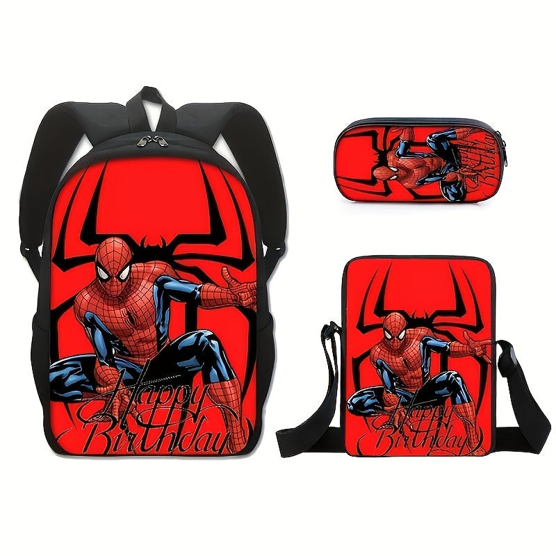 Kit Escolar tema do Spider-Man - Mochila, Lancheira e Estojo