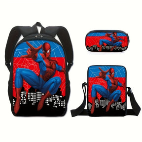 Kit Escolar tema do Spider-Man - Mochila, Lancheira e Estojo