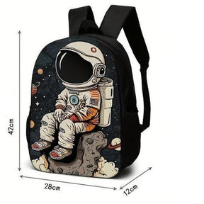 Kit Mochila Astronauta Infantil - Mochila, Lancheira e Estojo Temáticos