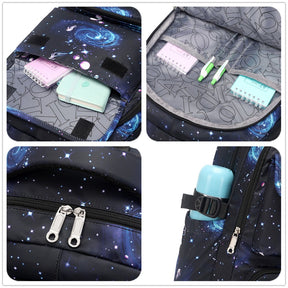 Kit Mochila Escolar Espaço - Mochila, Lancheira e Estojo