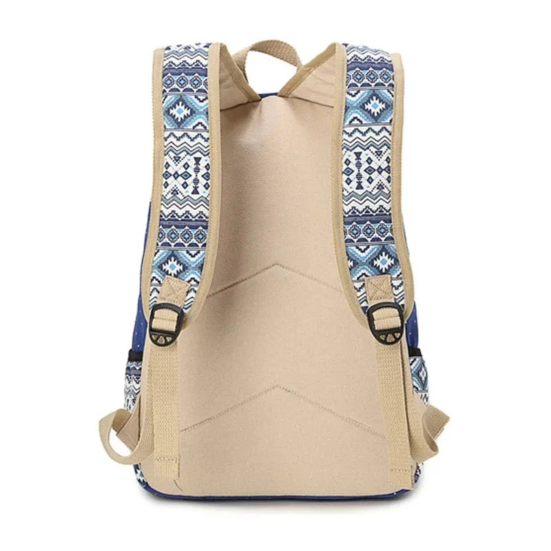 Mochila Escolar Feminina estilo Hippie