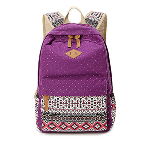 Mochila Escolar Feminina estilo Hippie