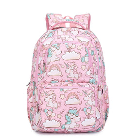 Mochila Escolar Feminina Unicornio Festivo