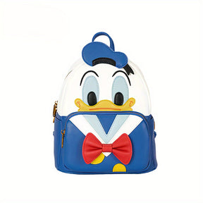 Mochila Escolar Pato Donald em Couro