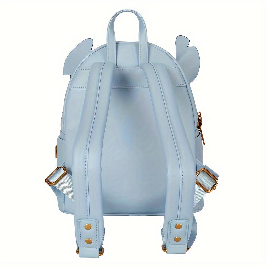 Mochila Escolar Stitch em Couro