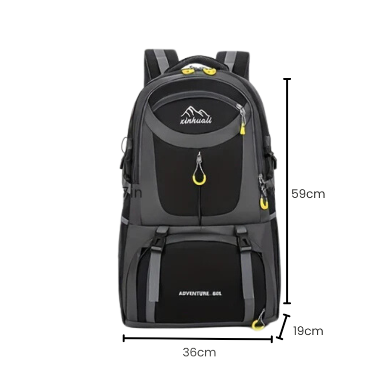 Mochila Tática Esportiva para Montanhismo - 60L e Impermeável