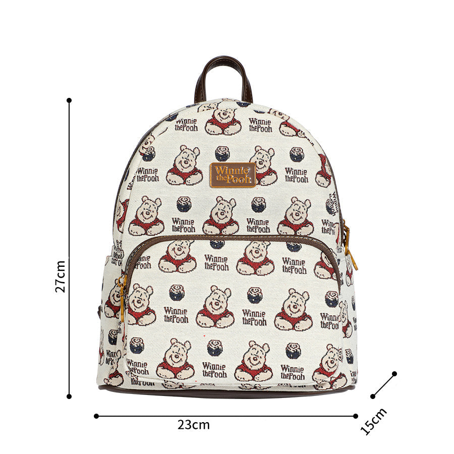 Mochila Feminina do Pooh em Couro