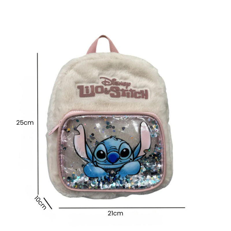 Mochila Feminina do Stitch com Lantejoulas