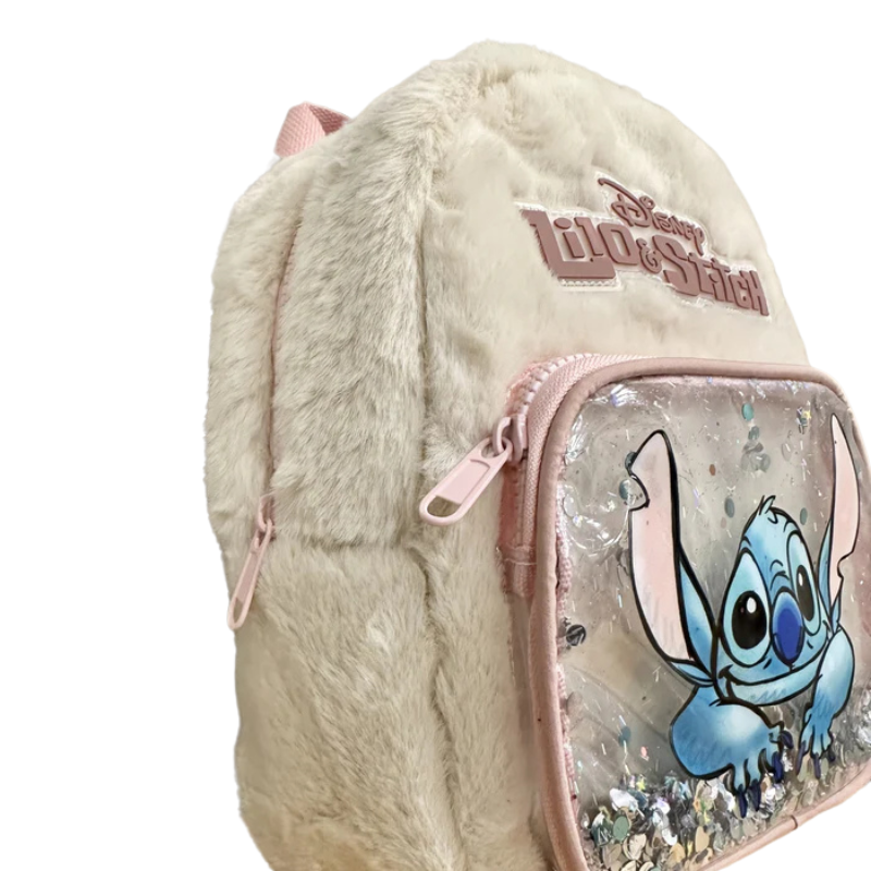 Mochila Feminina do Stitch com Lantejoulas