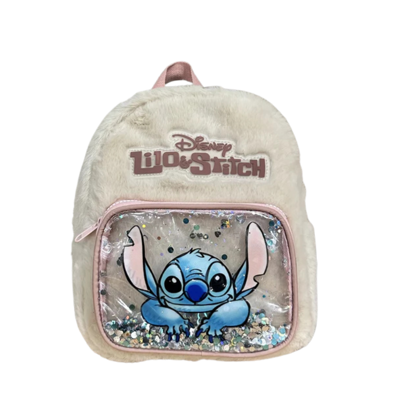 Mochila Feminina do Stitch com Lantejoulas