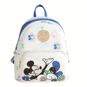 Mochila Feminina Mickey em Couro