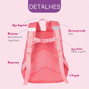 Mochila Infantil Unicórnio - Grande Capacidade e Impermeável