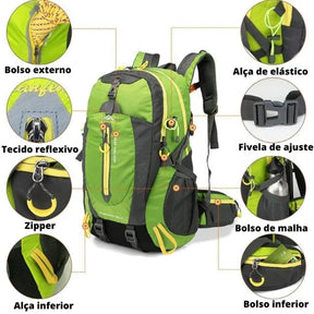 Mochila de Acampamento 40 Litros - Camping Tática