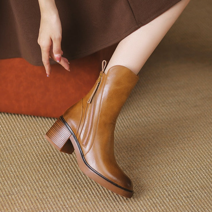 Bota Feminina Phoenix Texana Western Cano Curto com Zíper