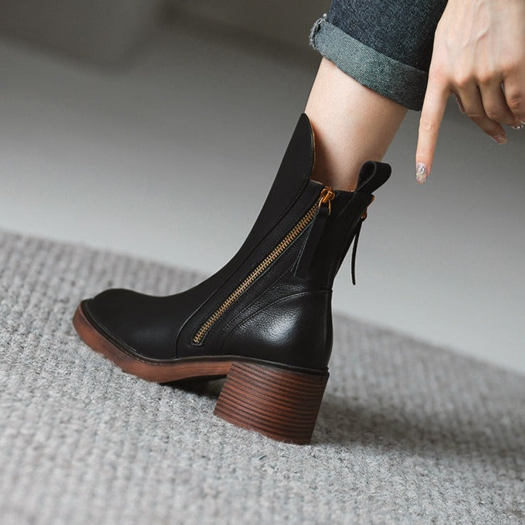 Bota Feminina Phoenix Texana Western Cano Curto com Zíper
